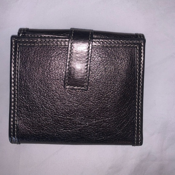 Burberry Silver Leather Wallet NWOT Mint - Picture 12 of 13
